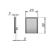 Embout de finition pour profil U ALU O-10520