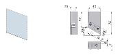 Clame inférieure pour garde-corps en verre incliné - Sans découpe