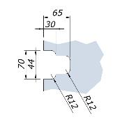 Contre boitier pour serrure O-10215 / O-10217 / O-10219