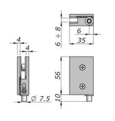 Charnière verticale pour meuble