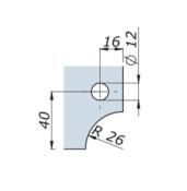 Charnière verticale pour meuble