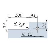 Serrure d'angle pour porte en verre