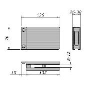 Contre boitier pour serrure O-10215 / O-10217 / O-10219