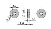 Espaceur 10mm - D40 pour série 41213