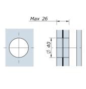 Vis articulée Lg 103mm - DV - Tete dépassante D70mm