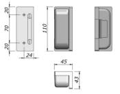 Gâche électrique pour barre anti-panique - Fixation murale