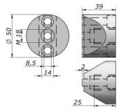 Entretoise murale pour O-2AP01-A