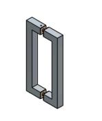 Barre de tirage double carrée H220mm