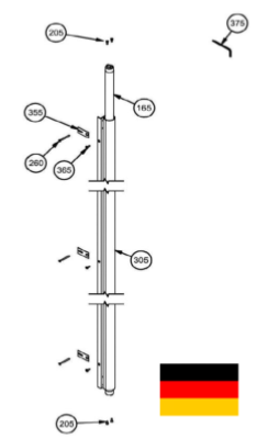 ERGON LIVING - Kit axe pour T.E. - Mesures Std ALLEMAGNE LUXEMBOURG