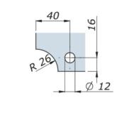 Charnière horizontale pour meuble