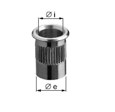 Oeillet encastrable pour loquet AGB pour double porte